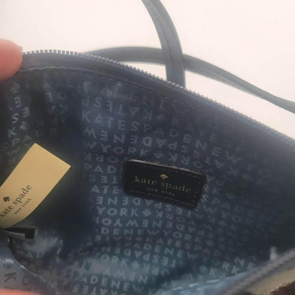 Kate Spade New York Mavis Street Amy Glitter Crossbody Bag with Bow Accent
